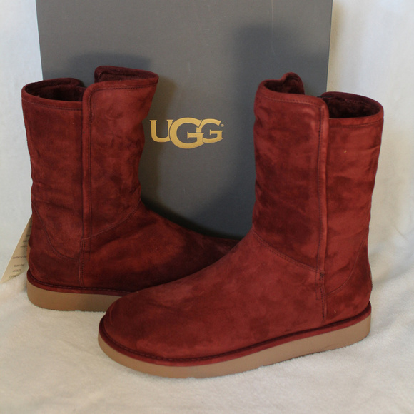 UGG ABREE SHORT SUEDE SHEARLING BOOTS NEW‎ - Picture 2 of 8